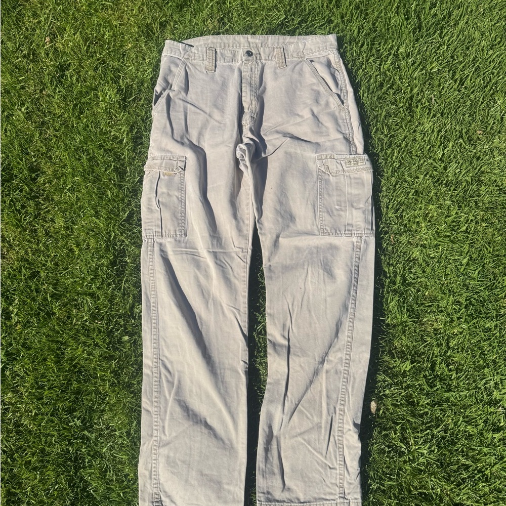 Wrangler Gray Cargo Pants Relaxed Fit